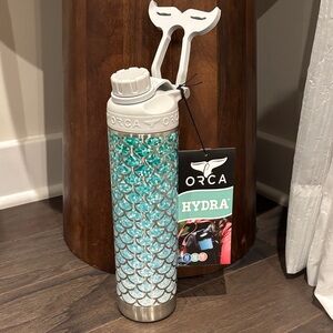 ORCA Mermaid Seafoam HYDRA double wall hot/vacuum sealed thermos,travel,metallic